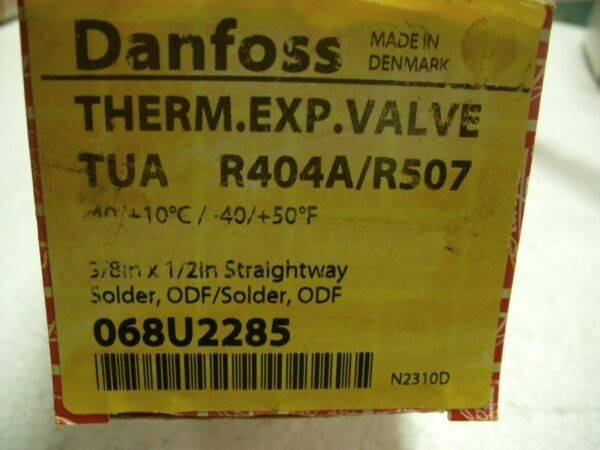 Danfoss 068U2285 Thermal Expansion Valve 3/8